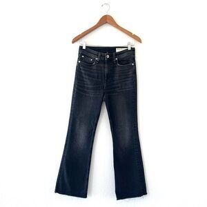 Rag & Bone Nina High Rise Ankle Flare Jeans in Gravity